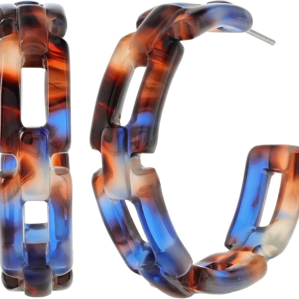Draper James - Chain Links Hoop Earrings